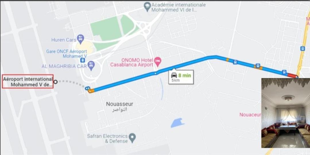 Adorable Apartamento A 8 Min Del Aeropuerto De Casablanca,Wifi Ultra Rapido Y Parking Gratis Derroua 외부 사진