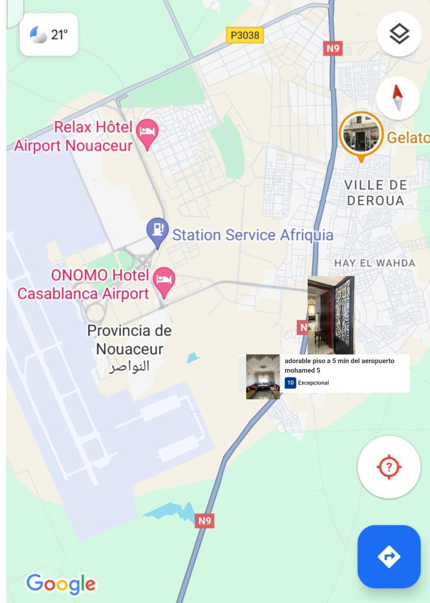 Adorable Apartamento A 8 Min Del Aeropuerto De Casablanca,Wifi Ultra Rapido Y Parking Gratis Derroua 외부 사진